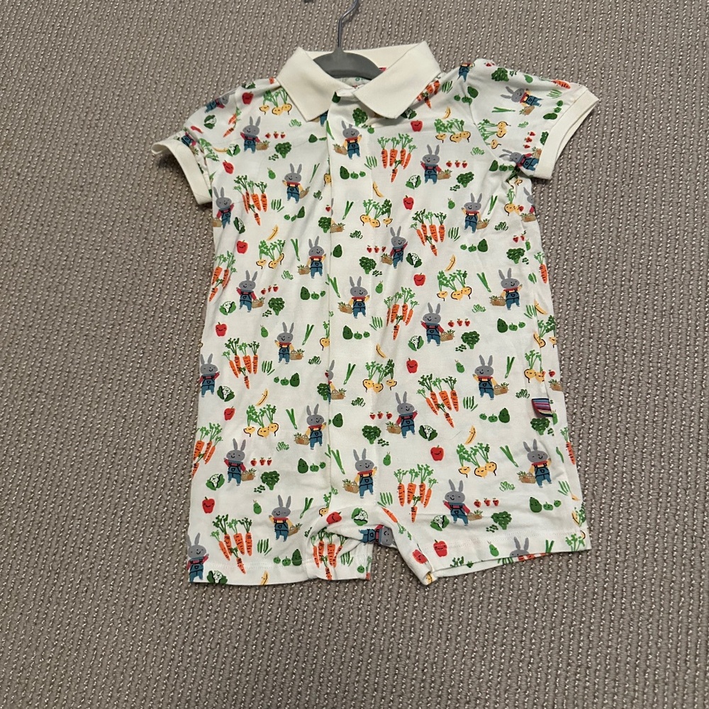 Magnetic Me Modal Romper in Hopscotch print